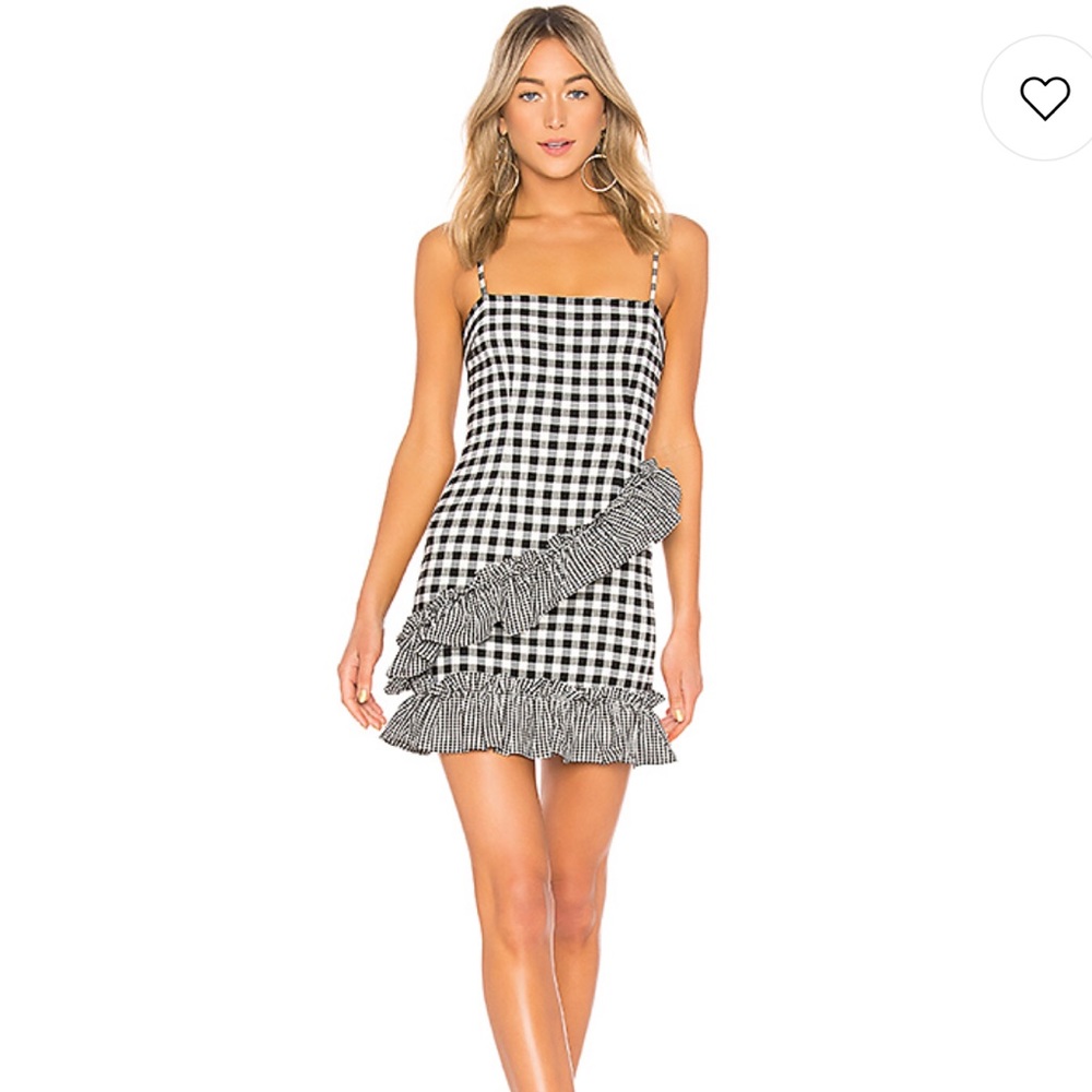 NWT Lovers + Friends Gabby Mini Checkered dress